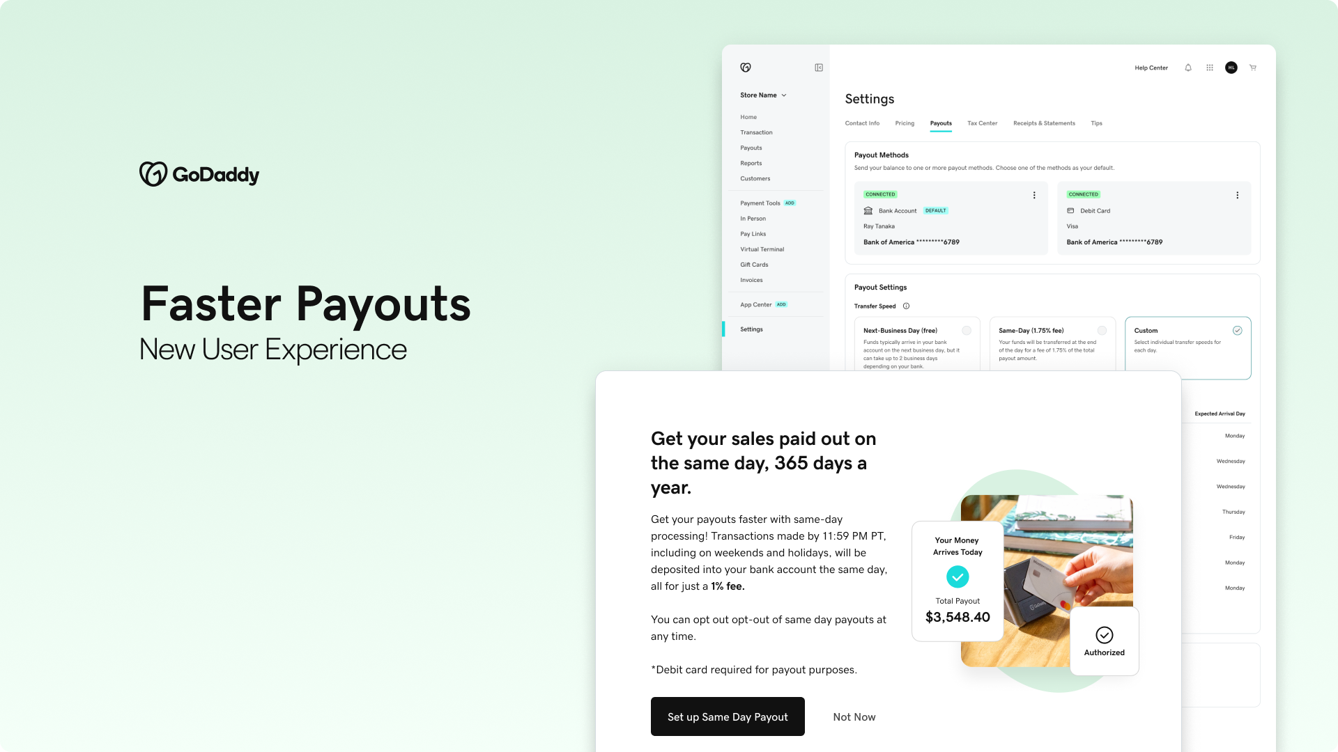 Faster Payouts